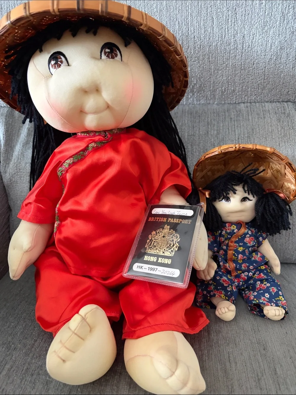 Rice Paddy Babies doll with her own doll!
